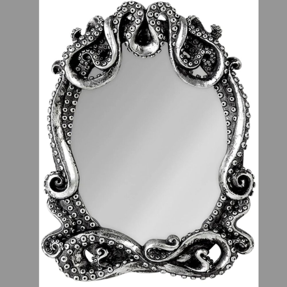 🐙 Kraken Mirror & Frame! 🖤 NWOT Gothic ✨ Mermaidcore 🧜‍♀️ Nautical Decor 🌊